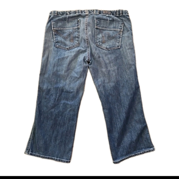 Citizens Of Humanity Wide Leg Cropped Drawstring Waist Y2K 90s Jean 30 - Picture 3 of 9